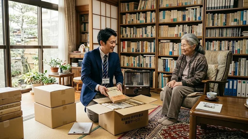 ご自宅での出張買取の様子